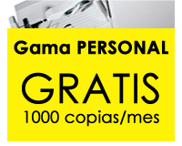 Alquiler y Renting de FOTOCOPIADORAS y COPIADORAS en Madrid. Gama PERSONAL GRATIS 1000 copias/mes